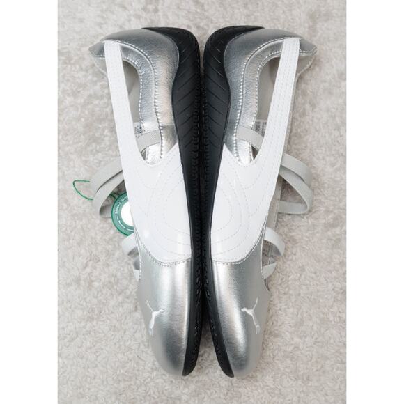 Puma Speedcat Ballet Silver White Sneakerina Womens Size 9.5 401581-01 NWB - Picture 3 of 16
